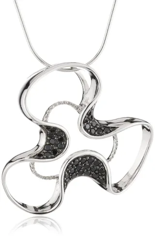 Orphelia Damen-Kette aus 925er Sterlingsilber mit Anhänger – Silber ZH-4673