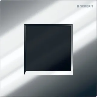 Geberit Urinalsteuerung, elektronisch, Batteriebetrieb, Abdeckplatte Typ 30 glanzchrom, 116037KH1 116037KH1