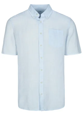 COMMANDER Finest Clothing - Hemd, 1/2 Arm ice blue - Gr. - XL