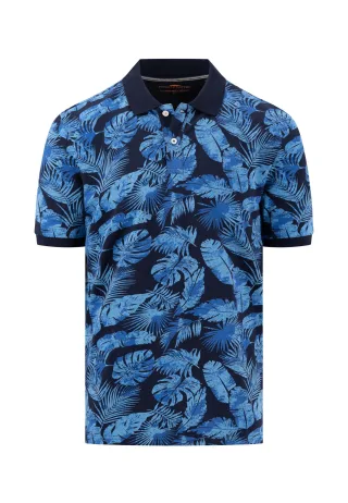 FYNCH-HATTON - Polo, AOP navy - Gr. - XL