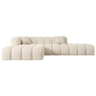 Altdecor Ecksofa, Beige, Kunststoff, 6-Sitzer, L-Form, Ottomane links, 289x176 cm, Wohnzimmer, Sofas & Couches, Wohnlandschaften, Ecksofas