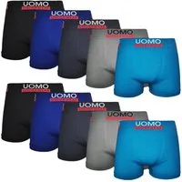 TEXEMP Boxershorts 5 bis 10 Herren Boxershorts Microfaser Unterwäsche Unterhose Retro (Spar-Set, 10-St) Seamless