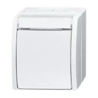 Wechselschalter 2601/6 Wippe mit Komplettgehäuse weiß, Retail