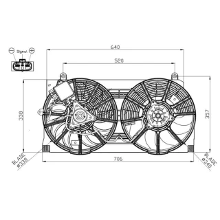 NRF K?hlerl?fter Nissan Leaf 47940