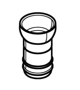 Schell Rohr mit O-Ring für MONTUS Spülkasten 8cm, weiß, 292260099 292260099