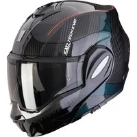 Scorpion Exo Motorradhelm EXO-Tech Evo Carbon Cad Klapphelm, vorbereitet für Kommunikationssystem,geeignet für Brillenträger,P