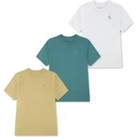 Abercrombie Kids T-Shirt (Packung, 3-tlg) mit kleiner Stickerei
