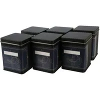 DOSENRITTER Teedose WATSON inkl. 6 florale-Etiketten, (6-tlg), aus Metall