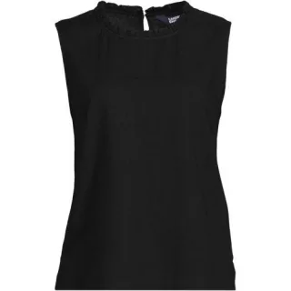 Ärmelloses Top im Leinenmix für Damen, Damen, size: regular, Elfenbein, Leinen/Viskose, by Lands' End