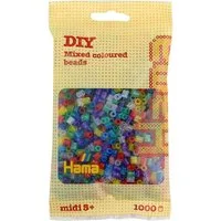 Hama Bügelperlen Hama Bügelperlen – Glitzer Mischung, Midi 5 mm (1000 Stk)