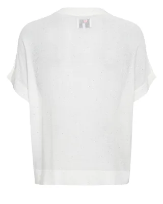 Nümph - NUSPARKLE PULLOVER cloud dancer - Gr. - L
