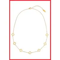 GOLDKLEIN Edelstahlkette Blume Schmuck Gold Halskette Anhänger, Angebot - Damen Herren mit Schmuckbox - Sale bis 31.07.2026