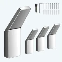 Mai & Mai Wandgarderobe Kleiderhaken Garderobenhaken 4 Stück BxTxH: 24x9x75cm Stalo-13, aus hochwertiger Zinklegierung, Minimalistische Design