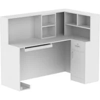FUFU&GAGA Empfangstheke 140cm modern, Tresen für Büro, Salon & Praxis