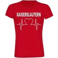 multifanshop T-Shirt Damen Kaiserslautern - Herzschlag - Frauen
