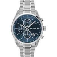 BOSS Chronograph GRAND PRIX 44 1514226, Quarzuhr, Armbanduhr, Herrenuhr, Edelstahlarmband, analog, Tag