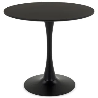 Idimex Esstisch, Schwarz, Holzwerkstoff, Metall, Mode, Rund, 80x73x80 cm, Esszimmer, Tische, Esstische