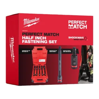 Milwaukee 1/2 Zoll Schlagnuss Shockwave Perfect Match 12-teilig - 4932492652