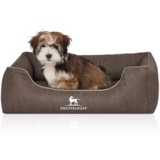 Knuffelwuff Orthopädisches Hundebett Tampa aus laser-gestepptem Kunstleder