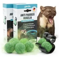 greate. Vergrämungsmittel 8x Marderschreck Duft Kugeln - Langfristige Marderabwehr Auto, 8-St.