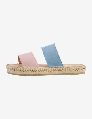 Brax Damen Espadrille Style FILIA pastel rose + bleu, mehrfarbig, Gr. 37