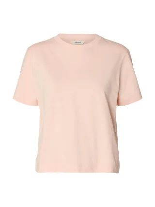 selected women - SLWESSENTIAL SS BOXY TEE NOOS Pale Dogwood - Gr. - M