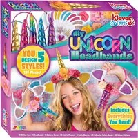 UE Stock Kreativset Mädchen Einhorn Stirnband 181 Teile Bastelset DIY Haar-Accessoire, ein unvergessliches Erlebnis voller Spaß und Fantasie