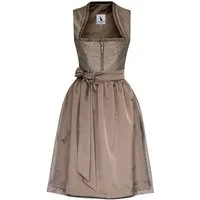 Alpenmärchen Dirndl Midi Dirndl Liane in braun - ALM1044