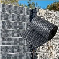 NYVI Sichtschutzstreifen Sichtschutzstreifen Privafence 255x19 cm für Zaun, (1-St), Polyrattan 3D Optik, Wetterfest, Reißfest