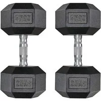 TLGREEN Hantel-Set Hexagon Hanteln, (Rutschsicher Ummantelt, Gummi Beschichtet), Gusseisen Gewichte für Damen und Herren Krafttraining