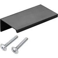 SO-TECH® Möbelgriff SEARL, Aluminium, schwarz oder Edelstahloptik (1-St), 70 mm, schwarz eloxiert gebürstet