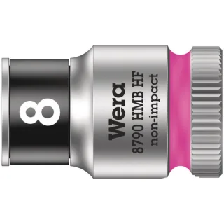 Wera 8790 HMB HF Zyklop-Steckschlüsseleinsatz mit 3/8"-Antrieb mit Haltefunktion Leuchtpink - 05003742001