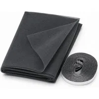 Testrut Fliegengitter-Gewebe Fliegengitter 130 x 150 cm Anthrazit mit Klettband, (1-St)