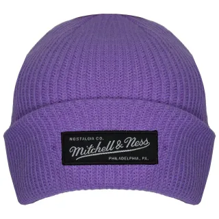 Mitchell & Ness Box Logo Herren Purpur Strick Mütze