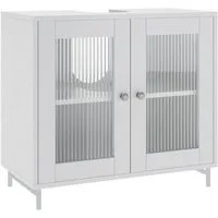 Vicco Waschbeckenunterschrank Malte, Weiß, 60 x 58 cm (1-St)