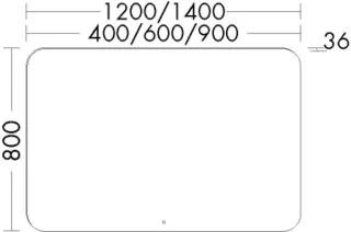 Burgbad Leuchtsp. Uomo PG1 800x600x36 Uomo PG1, SIIN060PN717 SIIN060PN717