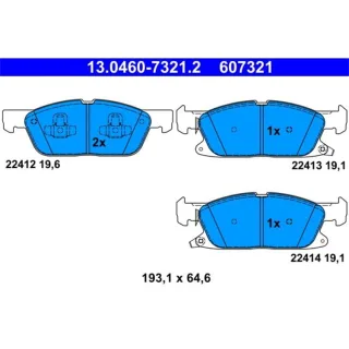 ATE Bremsbel?ge vorne Ford Edge Ford Galaxy S-Max