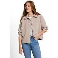 TOM TAILOR Denim Langarmbluse Cord-Overshirt mit Knopfleiste
