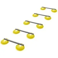 crivit Trainingshilfe Trainingshilfe Hürdenset 5 Hürdenstangen 10 Hütchen+Beutel