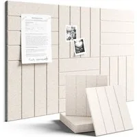 Agger Pinnwand Filz-Pinnwand-Fliesen 30x30cm – Alternative zu Korktafeln – 6er, (6-tlg), Dicke Wandpaneele für die Bürogestaltung