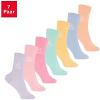 Footstar Freizeitsocken Kinder Wochentage Socken (7 Paar) für Jungen & Mädchen