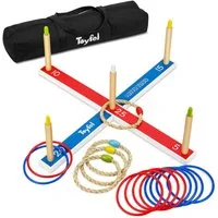 Toyfel Spiel Ringwurfspiel Kinder Outdoor XXL Mitty Toss, Wurfspiel Kinder Outdoor & Indoor Ringe werfen