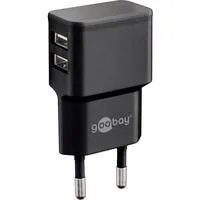 Dual USB-Ladegerät 2,4 A schwarz