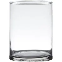 Hakbijl Glass Tischvase Transparente Zylinder Vase 12x12x15cm Glas Spülfest (1 St)