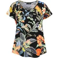 Doris Streich T-Shirt mit abgerundetem Saum