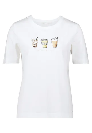 Betty & Co - Casual-Shirt white/mint - Gr. - S