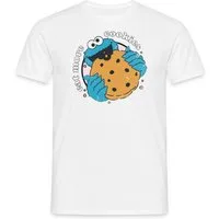 Spreadshirt T-Shirt Sesamstraße Krümelmonster Eat More Cookies Männer T-Shirt (1-tlg)