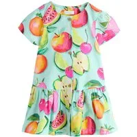 Next Blusenkleid Kurzärmeliges Baumwollkleid (1-tlg)