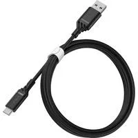 USB 2.0 Kabel, USB-A Stecker > USB-C Stecker schwarz, 1 Meter