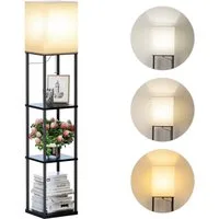 TUWENA Regal Regal Dimmbar Inklusive 3-Farbtemperatur-LED-Lampe, Stehleuchte, 1-tlg., für Wohnzimmer, Schlafzimmer, Arbeitszimmer und Büro